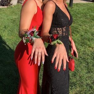 Prom / Homecoming / Wedding Lace Dress - Black 🖤✨